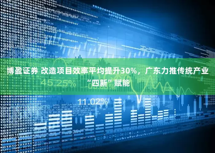 博盈证券 改造项目效率平均提升30%，广东力推传统产业“四新”赋能