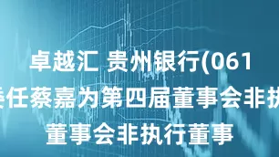 卓越汇 贵州银行(06199)：委任蔡嘉为第四届董事会非执行董事